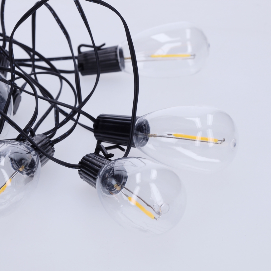 Brilagi - LED външна декоративна гирлянда 10xLED/3xAA 3,2m IP44 топла бяла светлина