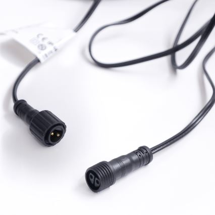 Brilagi - LED външен декоративен гирлянд GIRLANDA 10xE12/0,6W/230V 8m черен IP44 топла бяла