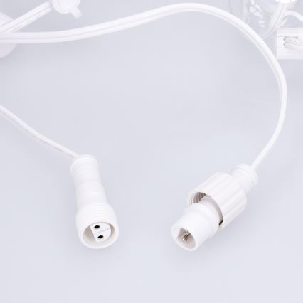 Brilagi - LED външен декоративен гирлянд GIRLANDA 25xE12/0,6W/230V 20m бял IP44 топла бяла светлина