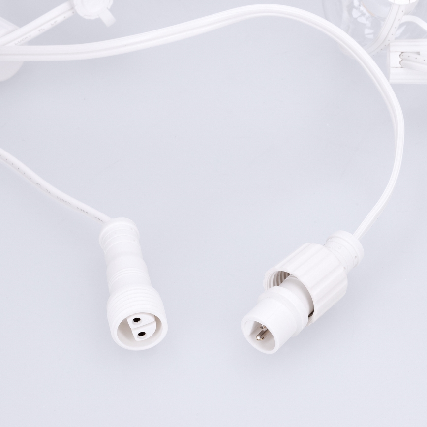 Brilagi - LED външен декоративен гирлянд GIRLANDA 25xE12/0,6W/230V 20m бял IP44 топла бяла светлина