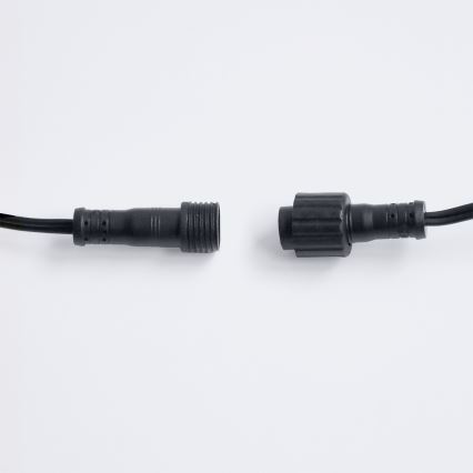 Brilagi - LED външна декоративна гирлянда GIRLANDA 25xE12/0,36W/24V 20m черна IP44 топла бяла светлина