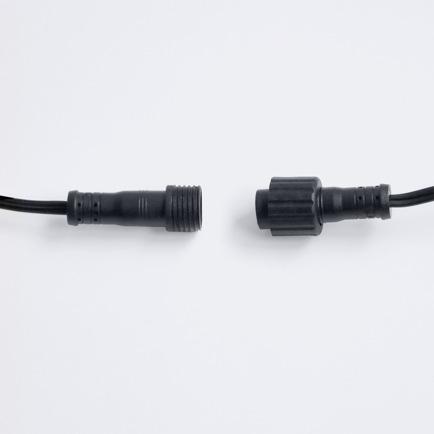 Brilagi - LED външна декоративна гирлянда GIRLANDA 25xE12/0,36W/24V 20m черна IP44 топла бяла светлина