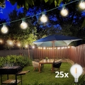 Brilagi - LED външна декоративна верига GIRLANDA 25xE12/0,8W/230V 20m зелена IP44 топло бяло