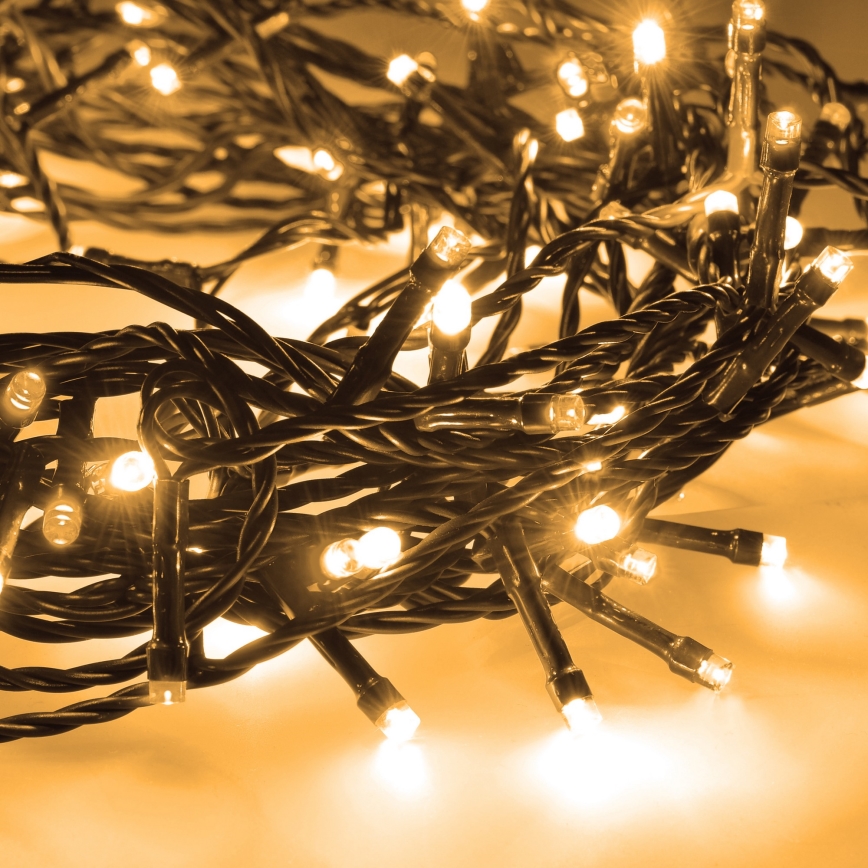 Brilagi - LED външна  гирлянда 100xLED/8 функции 13 m IP44 топла бяла