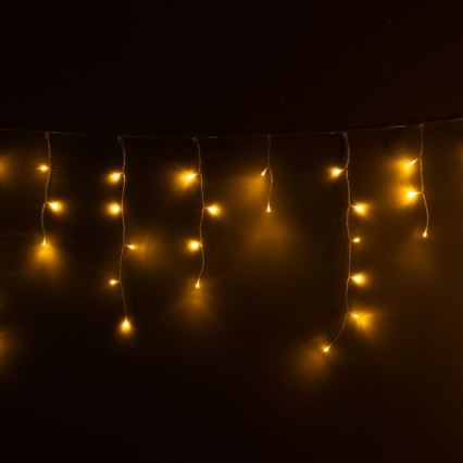 Brilagi - LED външен гирлянд 200xLED/8 режима 13 m IP44 топла бяла ледени висулки