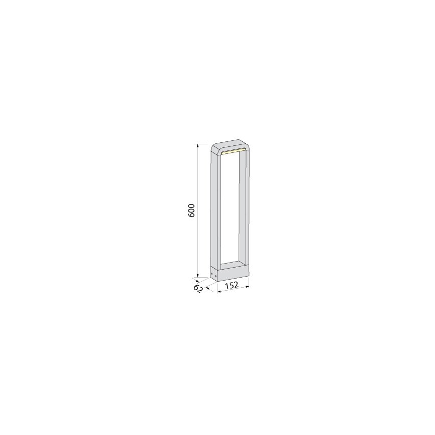 BRILAGI - LED Външна лампа BARI LED/10W/230V 4000K IP65 60 cm антрацит