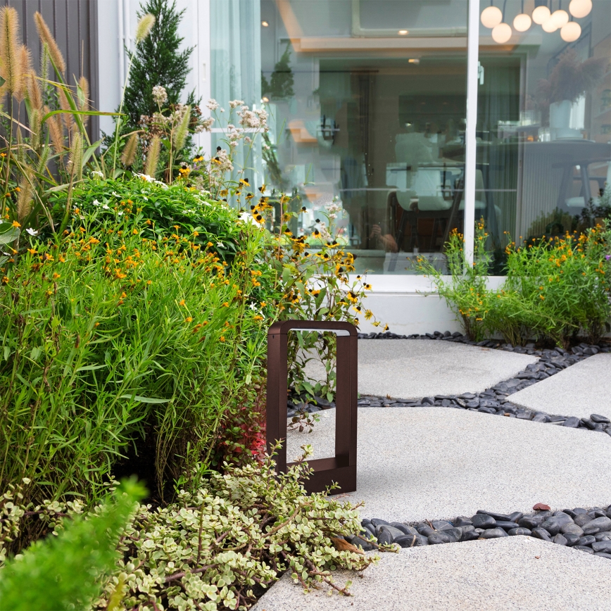 Brilagi - LED външна лампа BARI LED/7W/230V 3000/4000/6000K кафява IP54 30 cm