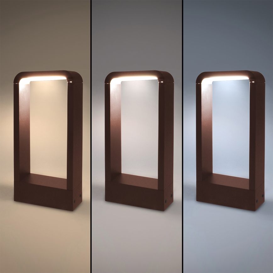 Brilagi - LED външна лампа BARI LED/7W/230V 3000/4000/6000K кафява IP54 30 cm