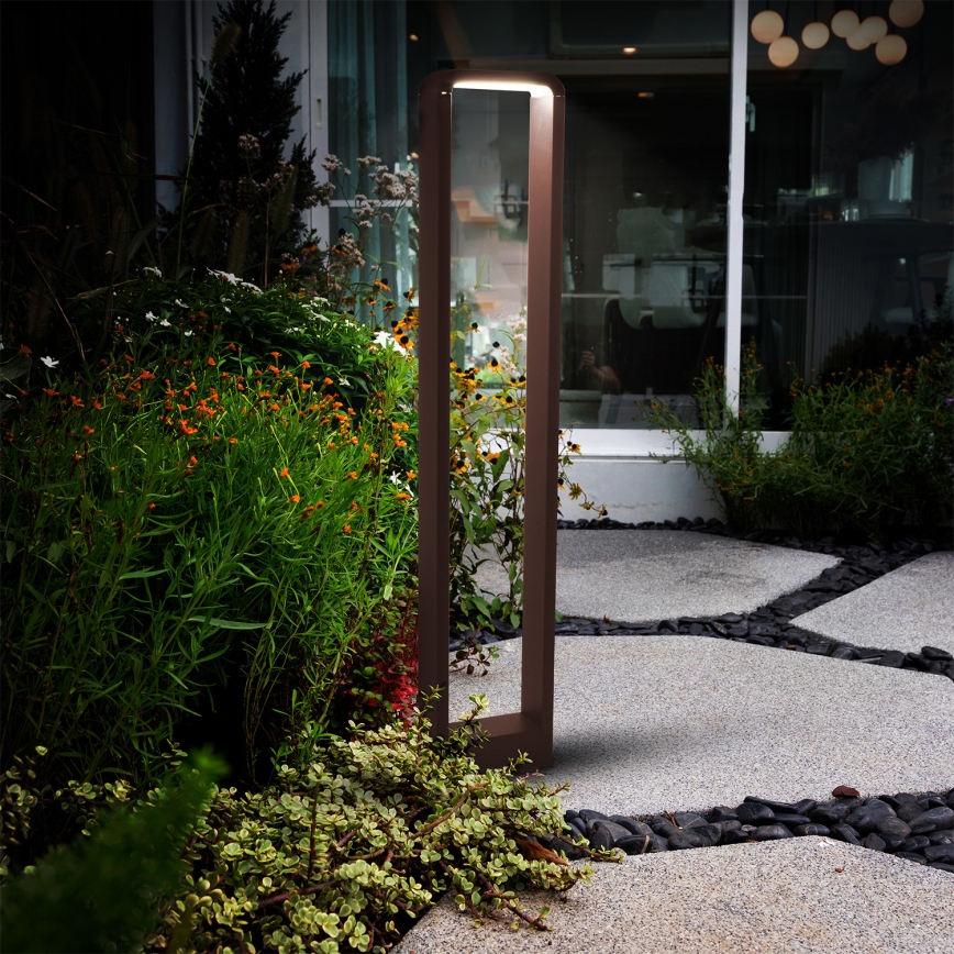 Brilagi - LED външна лампа BARI LED/7W/230V 3000/4000/6000K кафява IP54 80 см