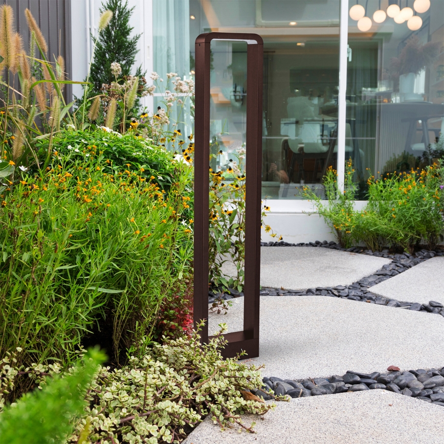 Brilagi - LED външна лампа BARI LED/7W/230V 3000/4000/6000K кафява IP54 80 см