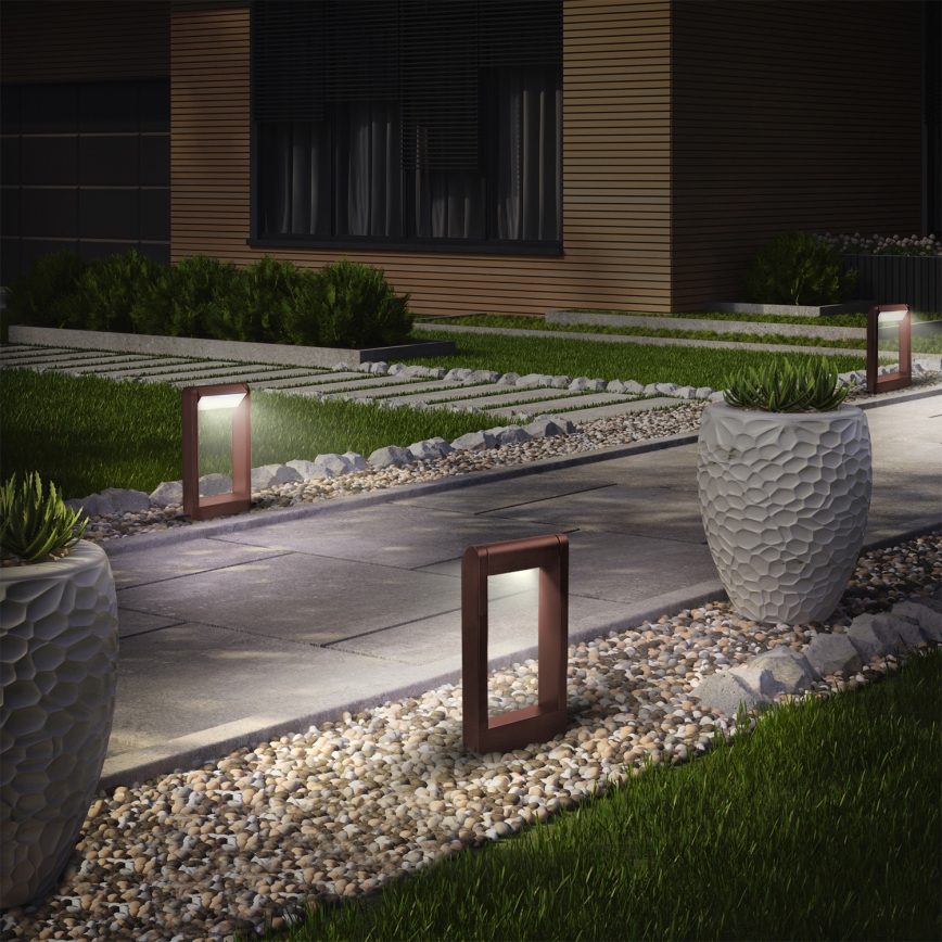 Brilagi - LED външна лампа CROTONE LED/7W/230V кафява IP54 30 см