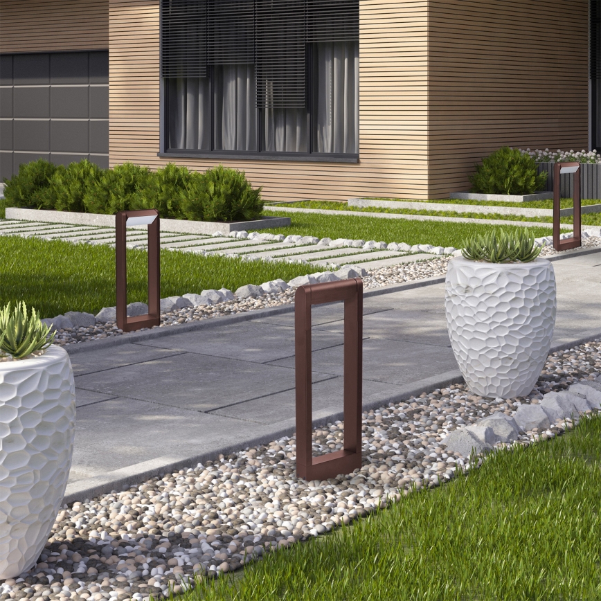 Brilagi - LED външна лампа CROTONE LED/7W/230V кафява IP54 50 см