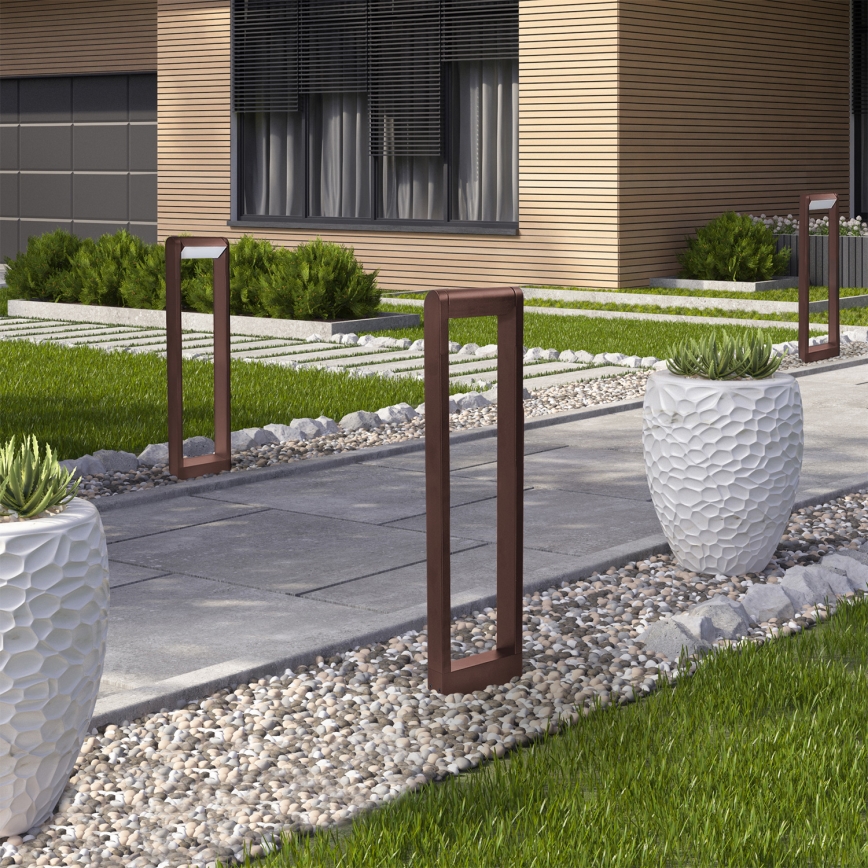 Brilagi - LED външна лампа CROTONE LED/7W/230V кафява IP54 80 см