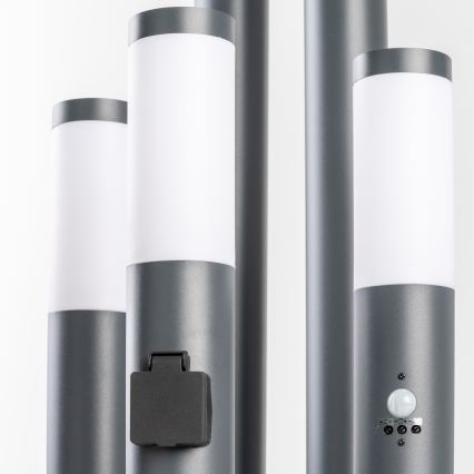 BRILAGI - LED външна лампа ELIA 1xE27/7W/230V 4000K IP44 100 cm антрацит