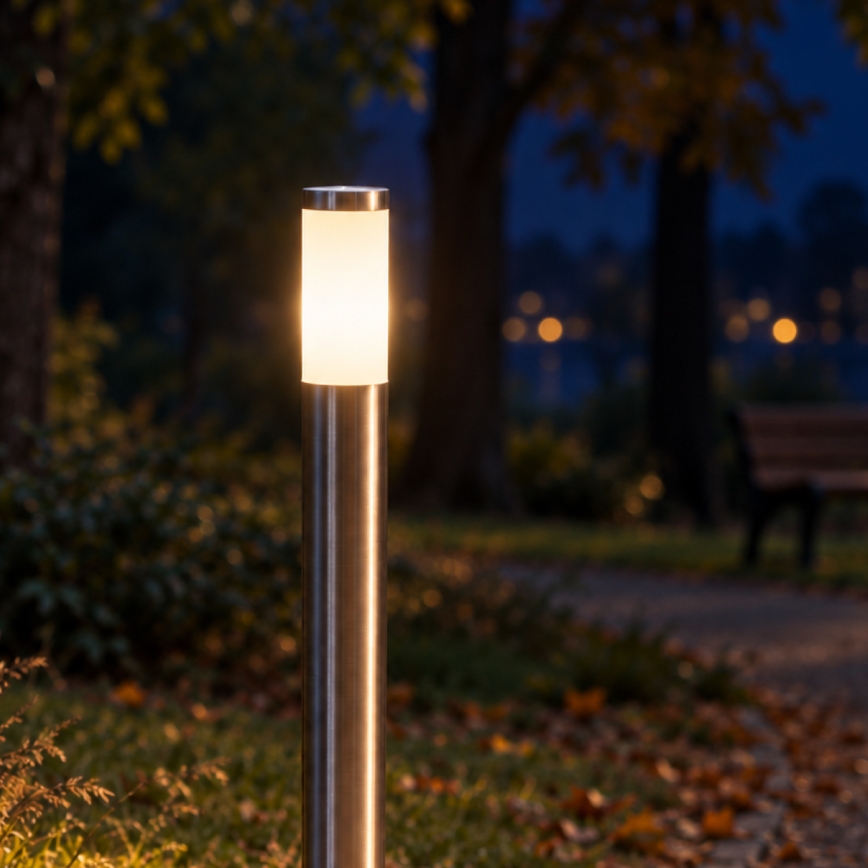 BRILAGI - LED външна лампа ELIA 1xE27/7W/230V 4000K IP44 100 см матов хром