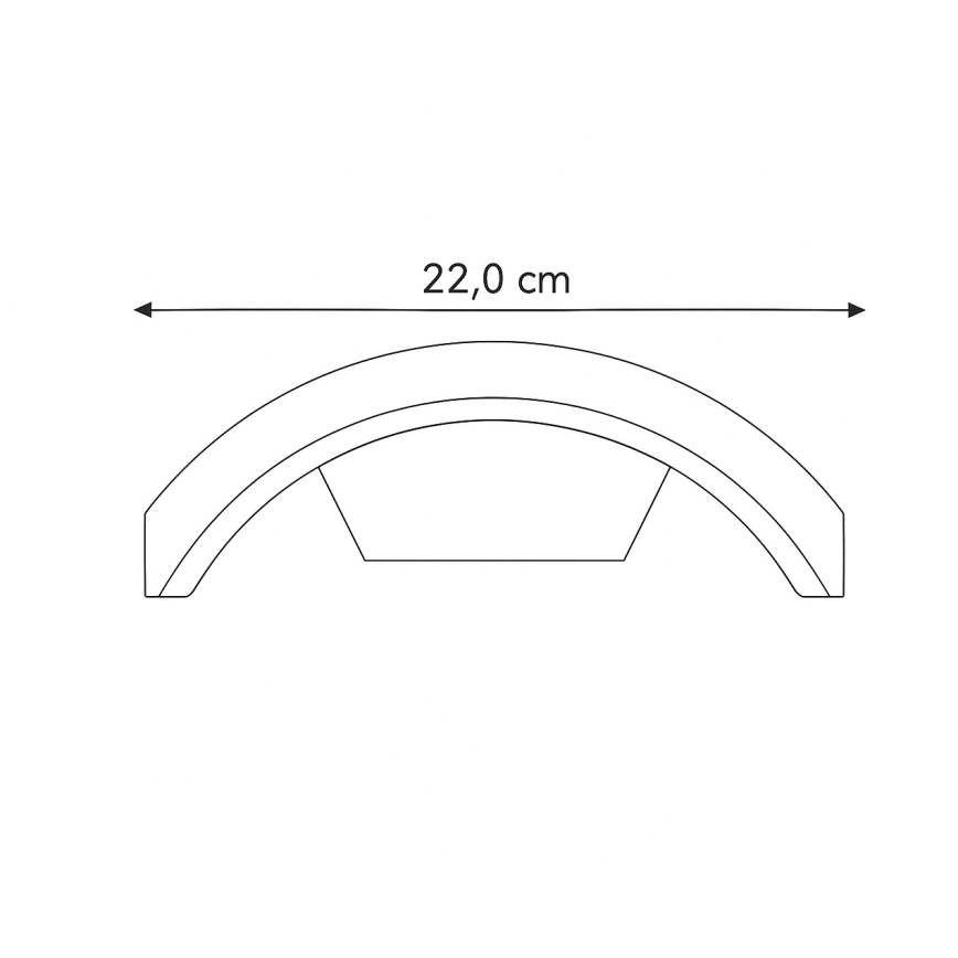 Brilagi - LED външна лампа със сензор ARCELO LED/9W/230V 50 см IP54