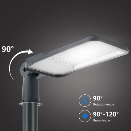 Brilagi - LED външна улична лампа със стълб и шарнир 5 m URBANLIGHT LED/200W/230V антрацит IP65
