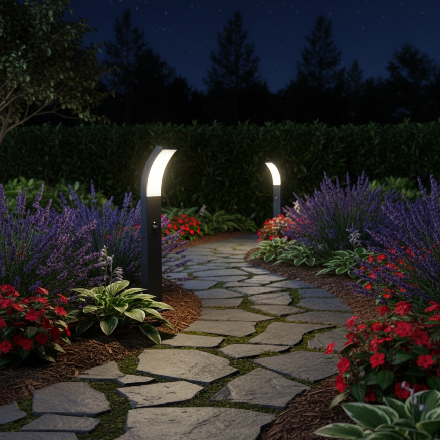 Brilagi - LED външна лампа със сензор ARCELO LED/9W/230V 50 см IP44