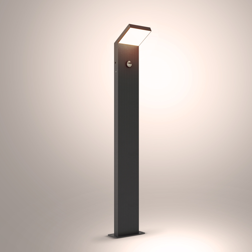 Brilagi - LED външна лампа със сензор RIANO LED/8W/230V антрацит IP65