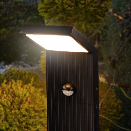 Brilagi - LED външна лампа със сензор RIANO LED/8W/230V антрацит IP65