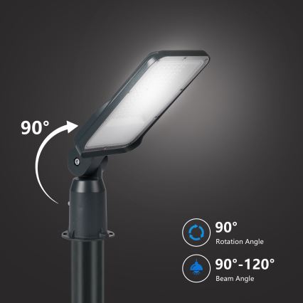 Brilagi - LED външна улична лампа със стълб и шарнир 3 м URBANLIGHT LED/50W/230V антрацит IP65