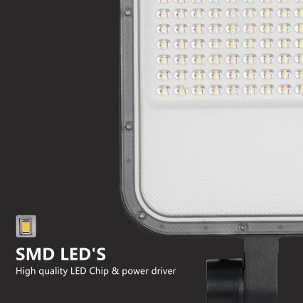 Brilagi - LED Външна улична лампа със стълб и шарнир 3 m URBANLIGHT LED/100W/230V черна IP65