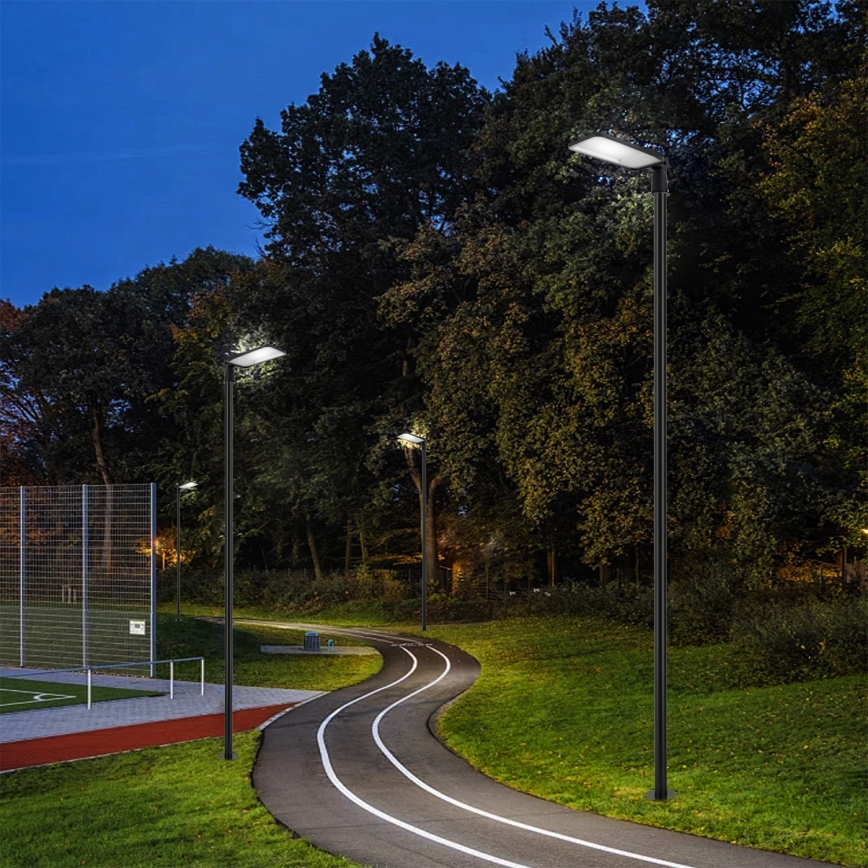 Brilagi - LED външна улична лампа със стълб и шарнир 4 м URBANLIGHT LED/200W/230V черна IP65