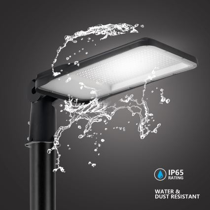 Brilagi - LED външна улична лампа със стълб и шарнир 4 м URBANLIGHT LED/200W/230V черна IP65