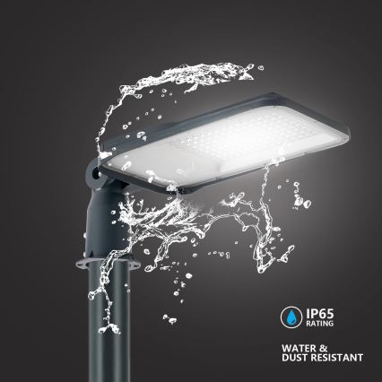 Brilagi - LED външна улична лампа със стълб и шарнир 3 m URBANLIGHT LED/100W/230V антрацит IP65