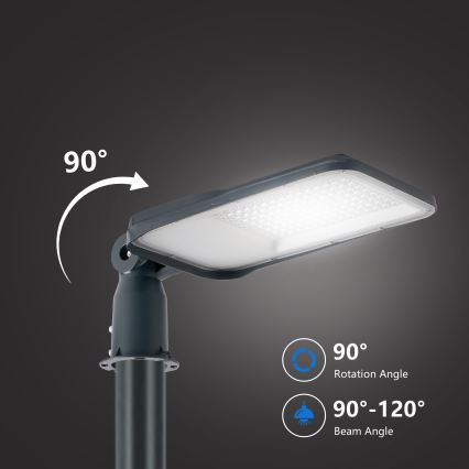 Brilagi - LED външна улична лампа със стълб и шарнир 3 m URBANLIGHT LED/100W/230V антрацит IP65