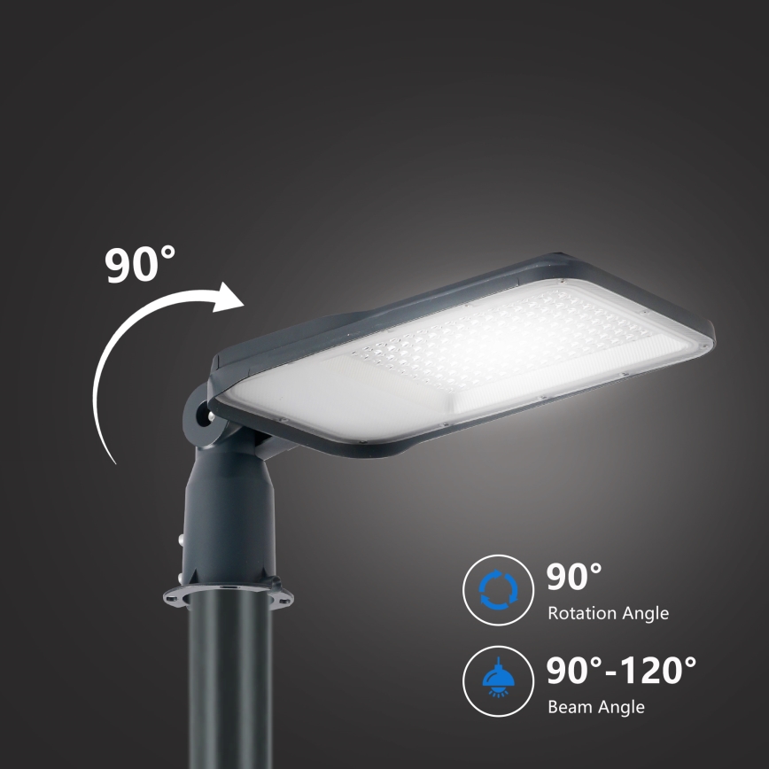 Brilagi - LED външна улична лампа със стълб и шарнир 3 m URBANLIGHT LED/100W/230V антрацит IP65