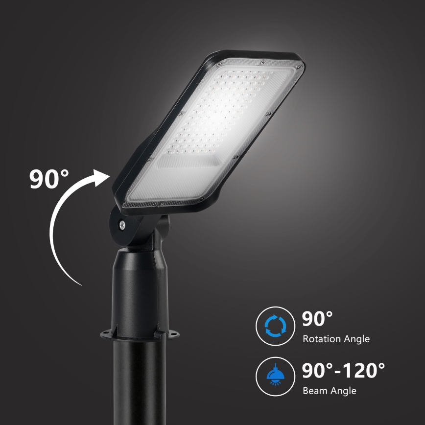 Brilagi - Външна улична LED лампа с 3 м стълб и регулируем шарнир URBANLIGHT LED/50W/230V, черна, IP65