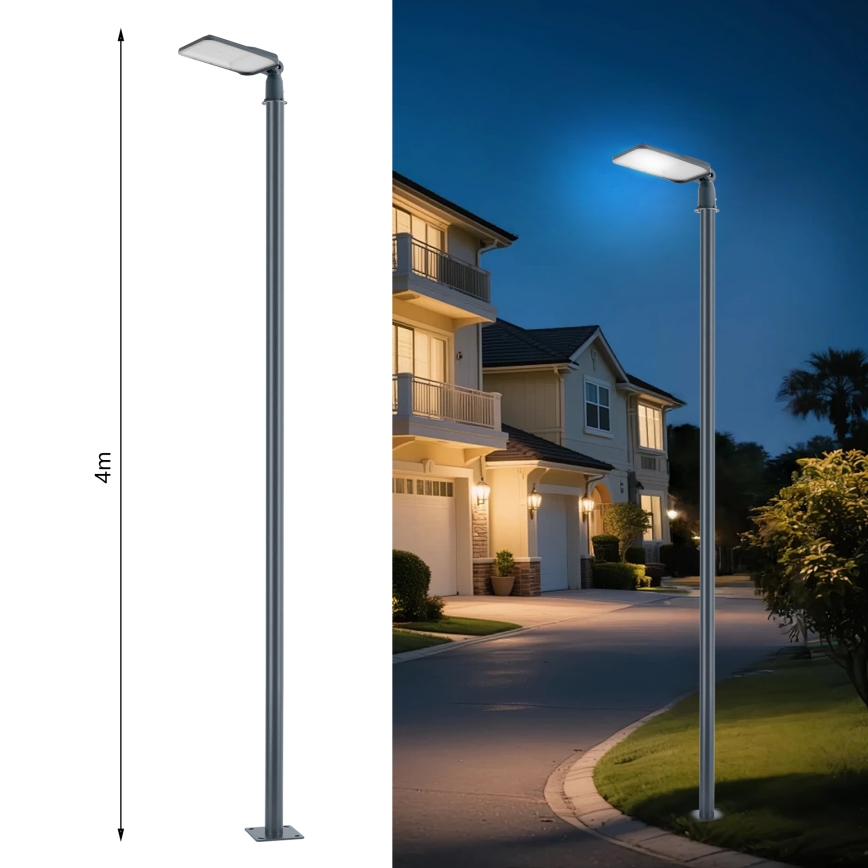 Brilagi - LED външна улична лампа с 4-метров стълб и шарнир URBANLIGHT LED/100W/230V антрацит IP65