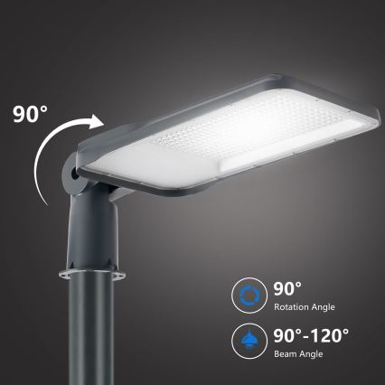 Brilagi - LED външна улична лампа със стълб и шарнир 4 m URBANLIGHT LED/200W/230V антрацит IP65