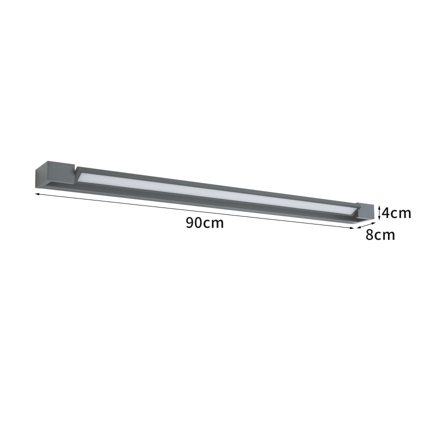 Brilagi - LED външно стенено осветително тяло AQUA LINE LED/24W/230V 90 cm IP44 антрацит CRI 90