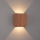 Brilagi - LED външна стенна лампа DOUBLERAY LED/6W/230V с дървесен декор IP54