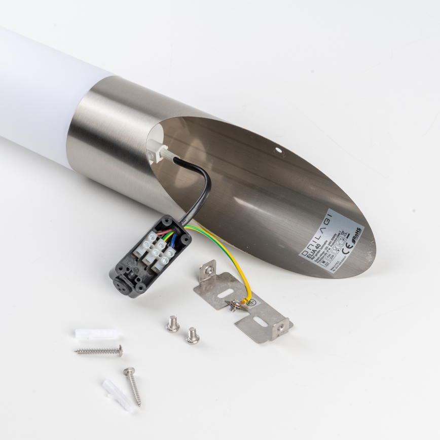 BRILAGI - LED външна стенна лампа ELIA 1xE27/7W/230V 4000K IP44 матов хром