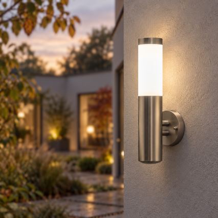 BRILAGI - LED външна стенна лампа ELIA 1xE27/7W/230V 4000K IP44 матов хром