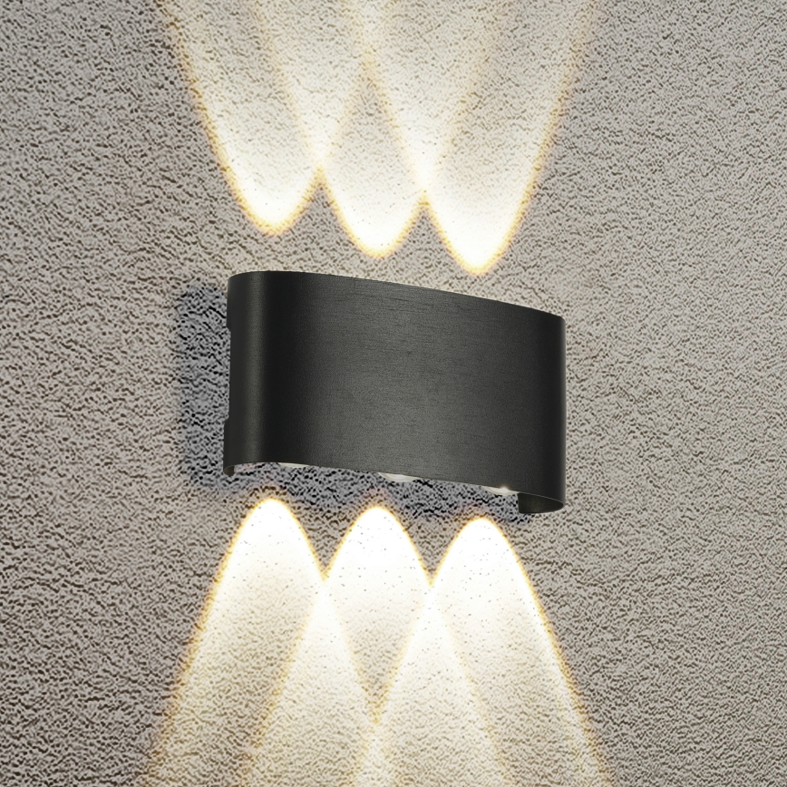 Brilagi - LED външна стенна лампа FLAREBOX LED/6W/230V черна IP65