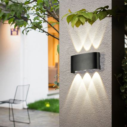 Brilagi - LED външна стенна лампа FLAREBOX LED/6W/230V черна IP65