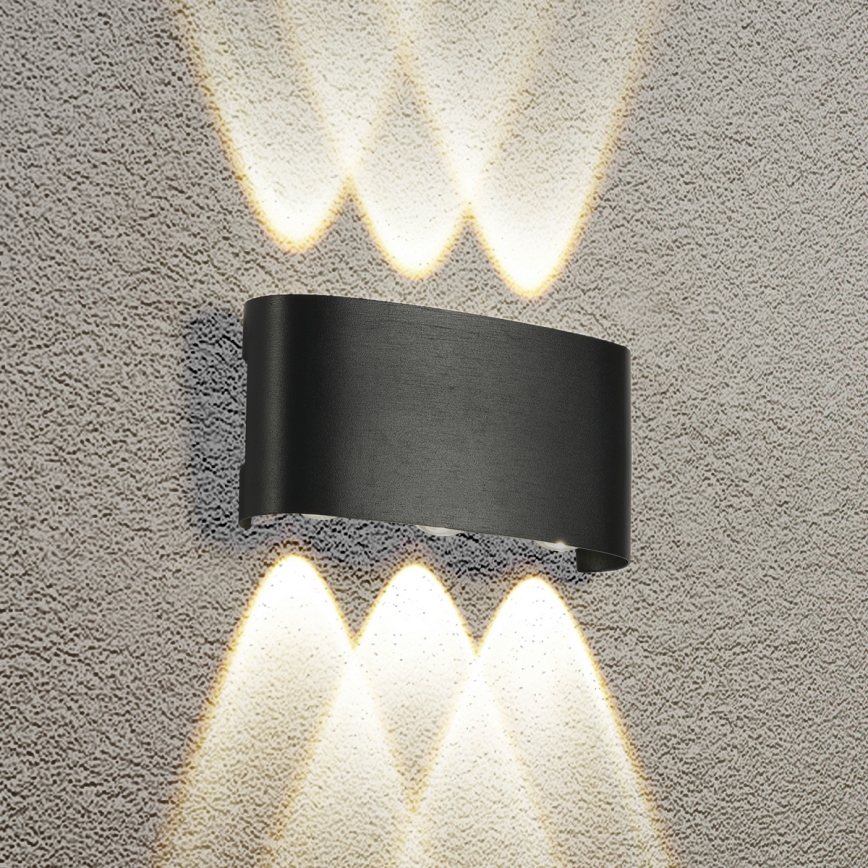 Brilagi - LED външна стенна лампа FLAREBOX LED/6W/230V черна IP65