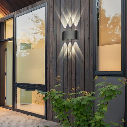 Brilagi - LED външна стенна лампа FLAREBOX LED/6W/230V черна IP65