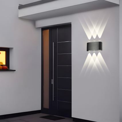 Brilagi - LED външна стенна лампа FLAREBOX LED/6W/230V черна IP65