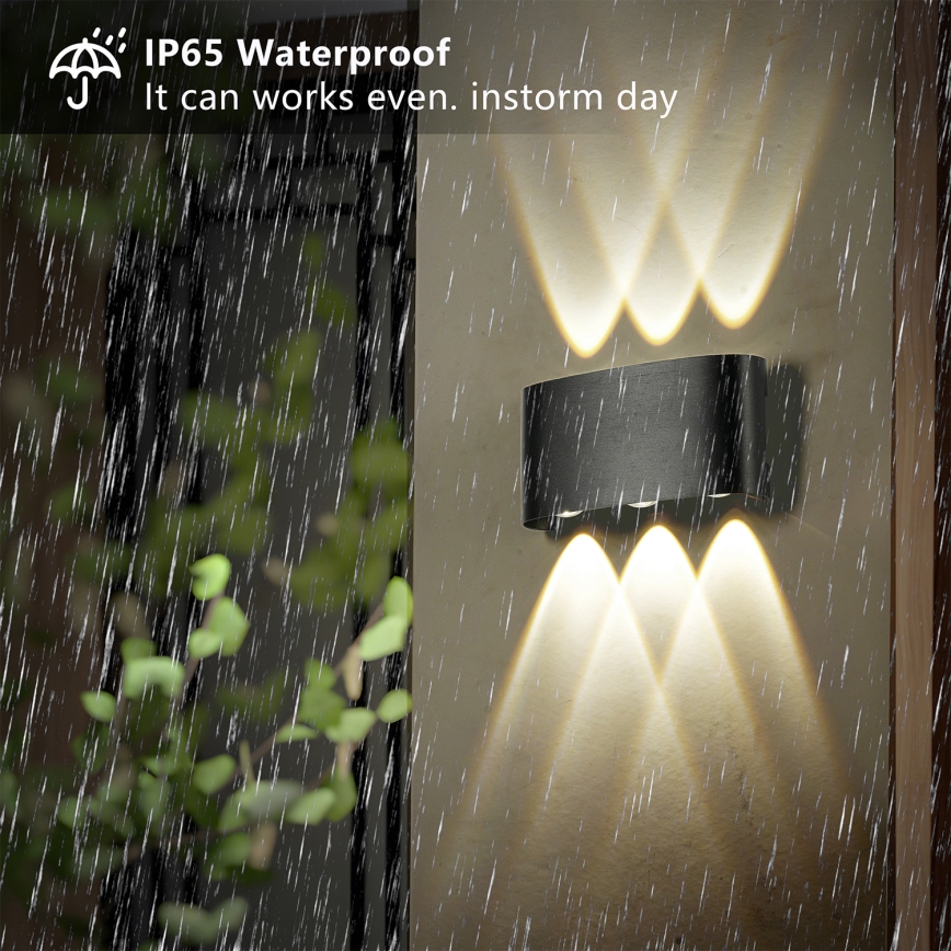 Brilagi - LED външна стенна лампа FLAREBOX LED/6W/230V черна IP65