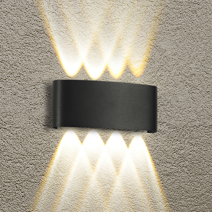 Brilagi - LED външна стенна лампа FLAREBOX LED/8W/230V черна IP65