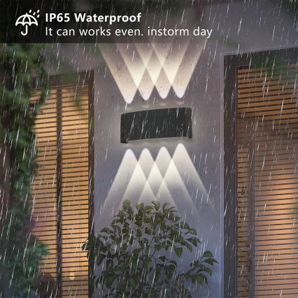 Brilagi - LED външна стенна лампа FLAREBOX LED/8W/230V черна IP65