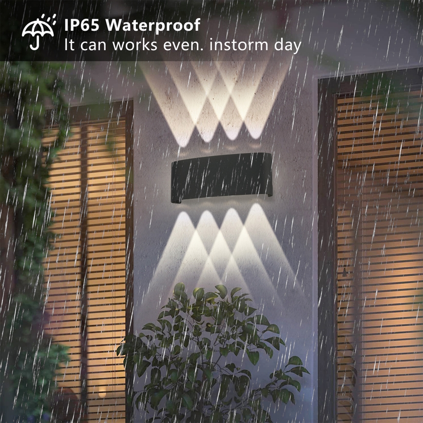 Brilagi - LED външна стенна лампа FLAREBOX LED/8W/230V черна IP65