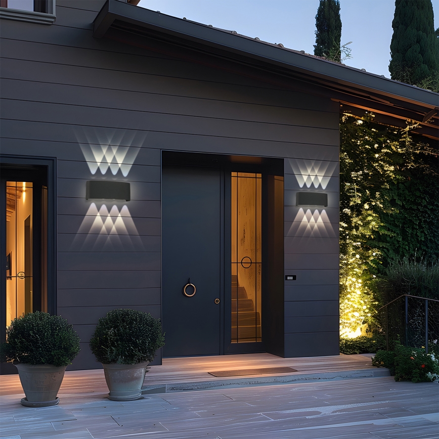 Brilagi - LED външна стенна лампа FLAREBOX LED/8W/230V черна IP65