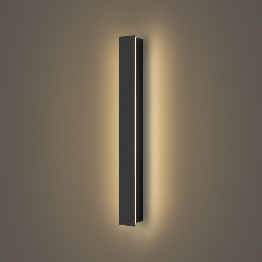 Brilagi - LED външна стенна лампа LINEAR LED/12W/230V 3000K IP65 50 cm черна