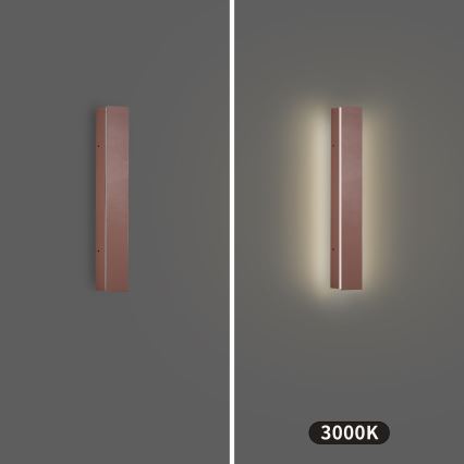 Brilagi - LED външно стенно осветително тяло LINEAR LED/8W/230V 3000K IP65 30 cm кафяво CRI 90